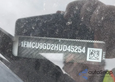 2017 Ford Escape Se from USA, damaged, VIN 1FMCU9GD2HUD45254